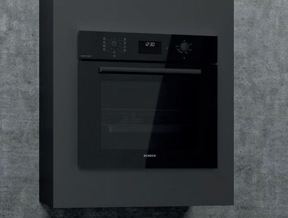 Schock SFS98BK Silver Forno elettrico multifunzione cm. 60 - nero specchiato