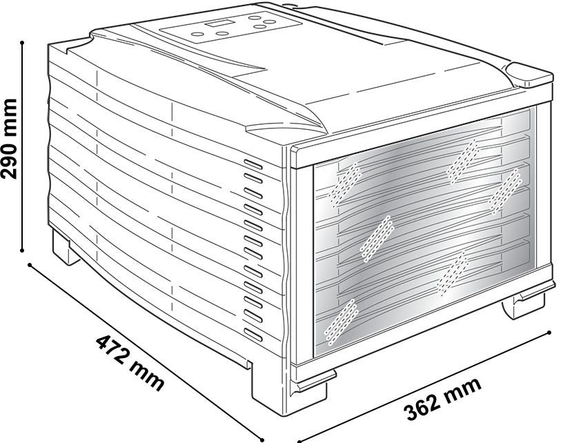 RGV DIGITAL DIRED Essiccatore 800 w - nero