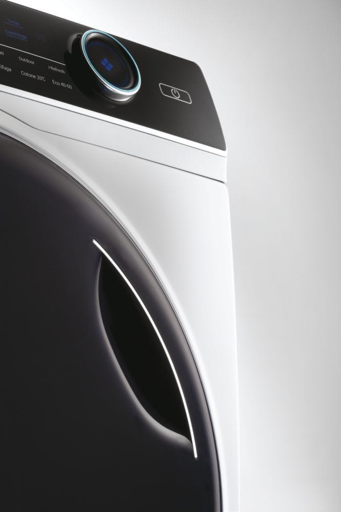 Haier HW80B14979 I-Pro Series 7 Lavatrice slim cm. 60 - profondità cm. 46 - capacità 8 kg - bianco