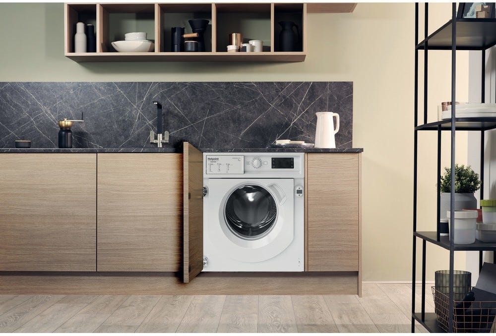 Hotpoint Ariston BIWMHG7148 Lavatrice da incasso cm. 60 - capacità 7 kg - bianco