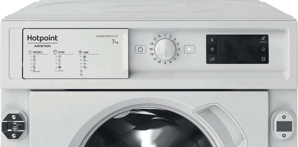 Hotpoint Ariston BIWMHG7148 Lavatrice da incasso cm. 60 - capacità 7 kg - bianco