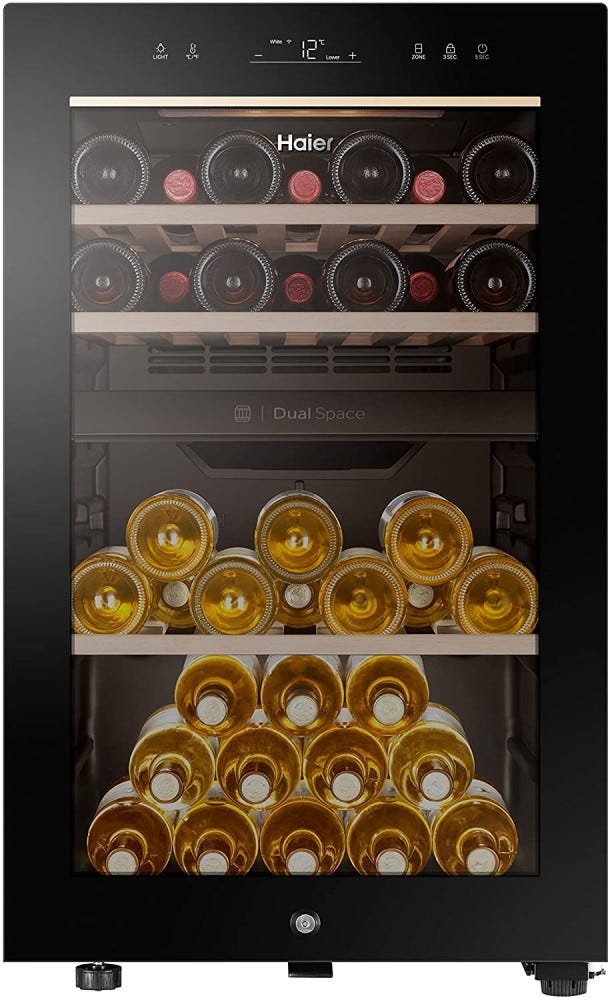 Haier HWS42GDAU1 Serie 7 Cantina vino a libera installazione cm. 50 - 42 bottiglie - nero