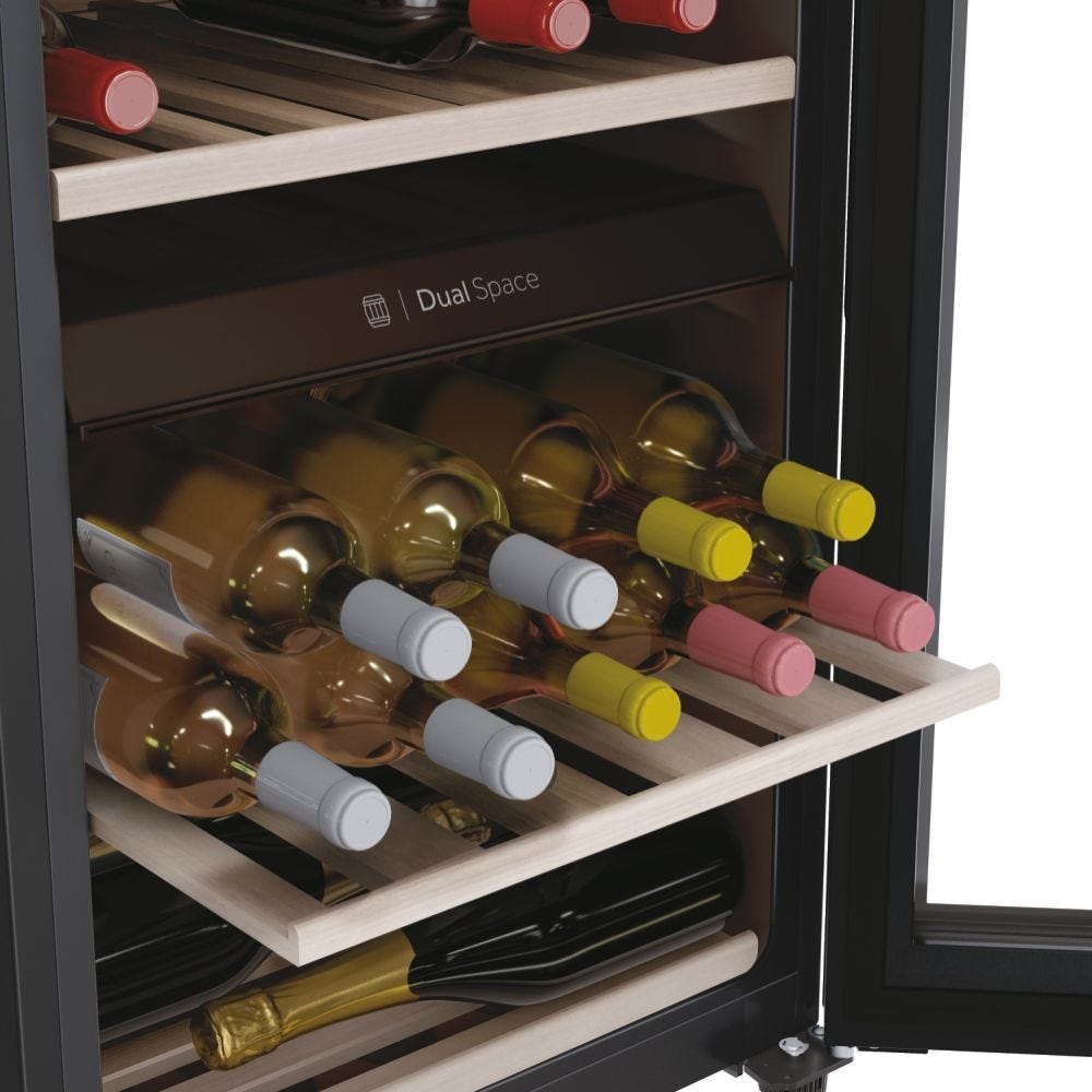 Haier HWS42GDAU1 Serie 7 Cantina vino a libera installazione cm. 50 - 42 bottiglie - nero