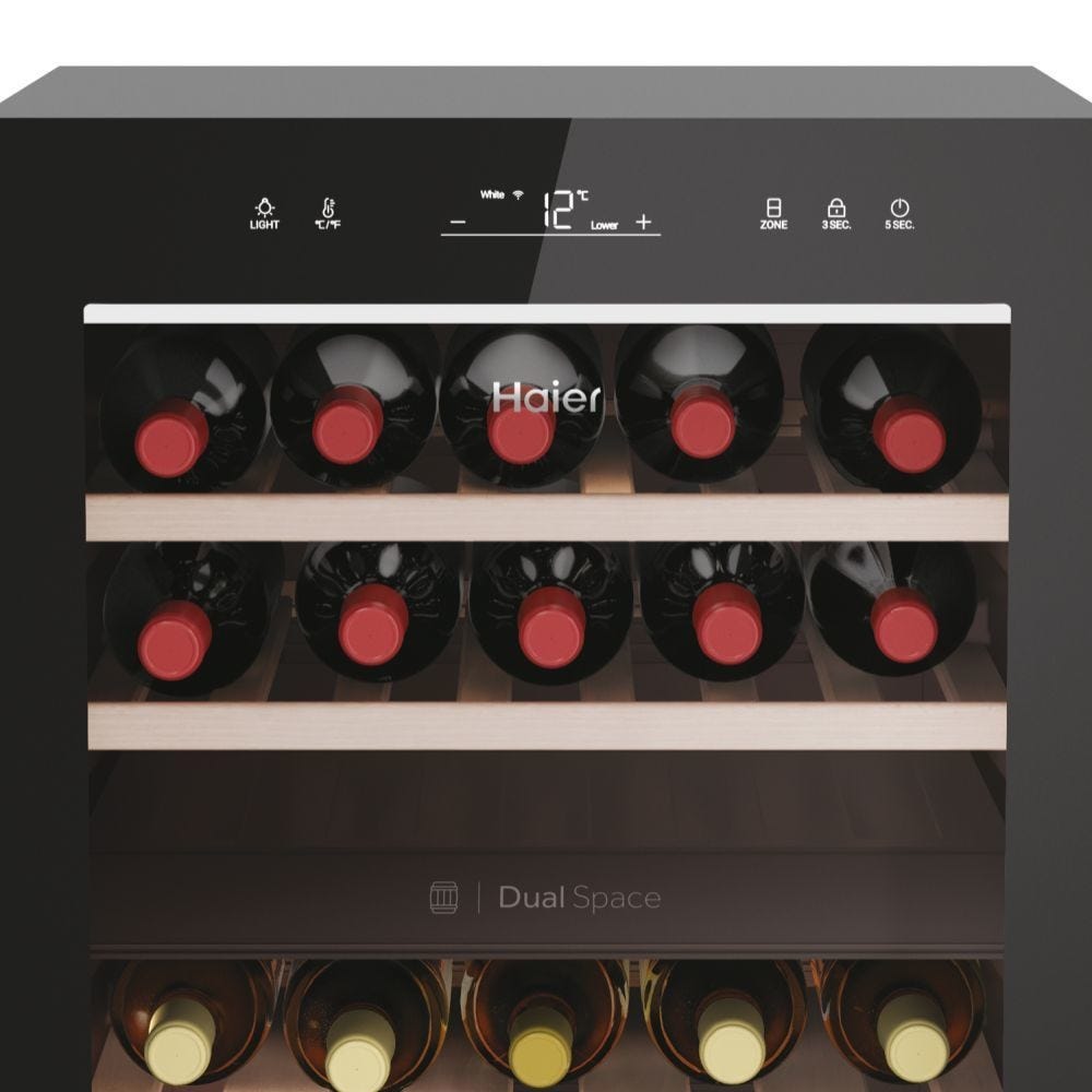 Haier HWS42GDAU1 Serie 7 Cantina vino a libera installazione cm. 50 - 42 bottiglie - nero
