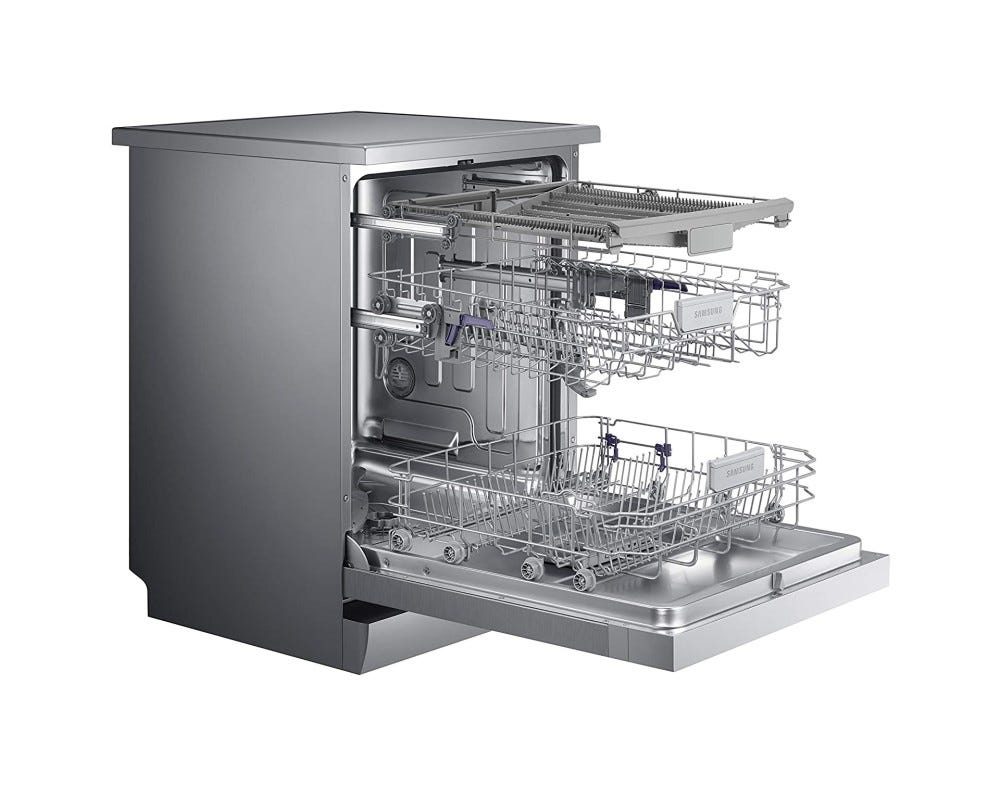 Samsung DW60M6050FS Lavastoviglie a libera installazione cm. 60 - 14 coperti - silver