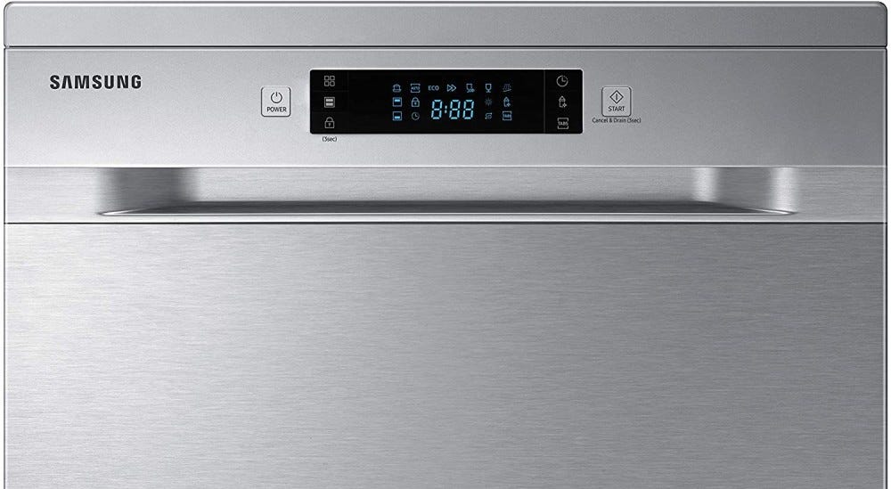 Samsung DW60M6050FS Lavastoviglie a libera installazione cm. 60 - 14 coperti - silver