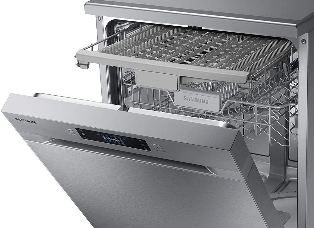 Samsung DW60M6050FS Lavastoviglie a libera installazione cm. 60 - 14 coperti - silver