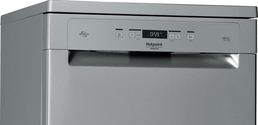 Hotpoint Ariston HFC3C26CWX Lavastoviglie a libera installazione cm. 60 - 14 coperti - inox