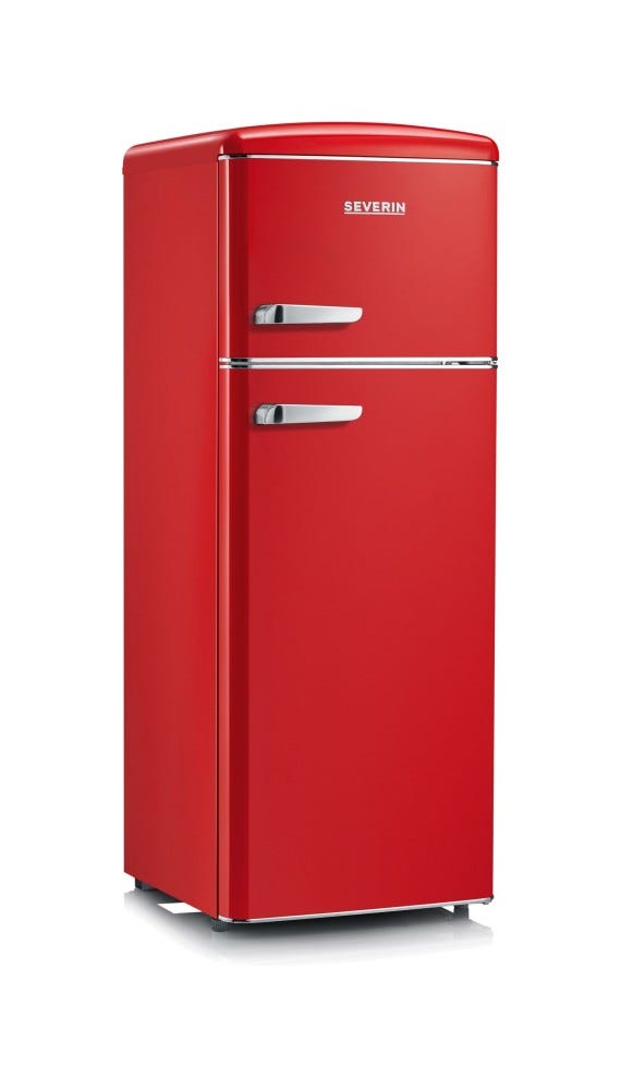 Severin RKG 8930 Frigorifero con congelatore a libera installazione - cm. 55 h 146 - lt. 208 - rosso
