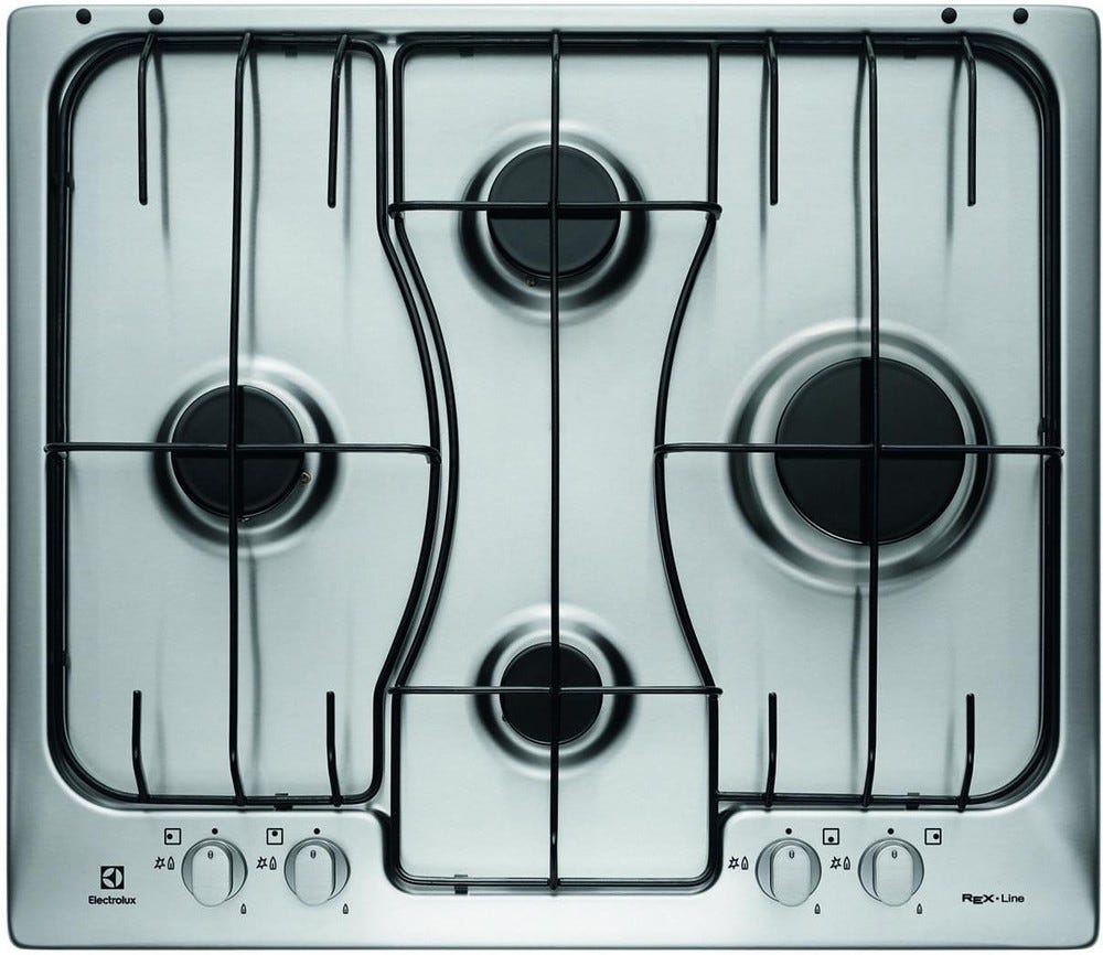 Electrolux RGG6242LOX Piano cottura a gas cm. 59 - inox