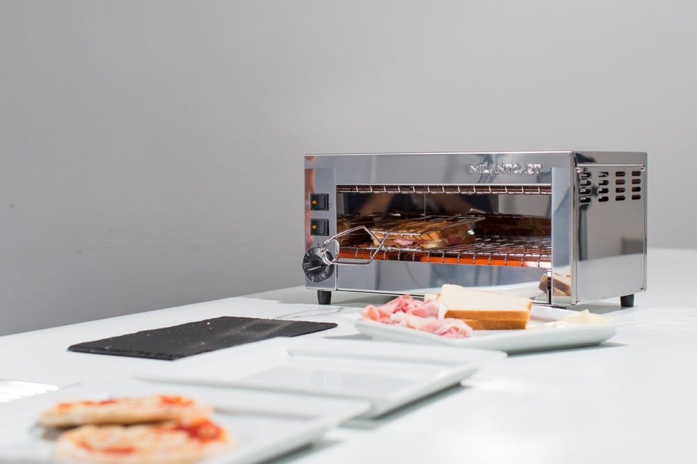 Milantoast 14001 Tostapane a 3 scomparti - inox