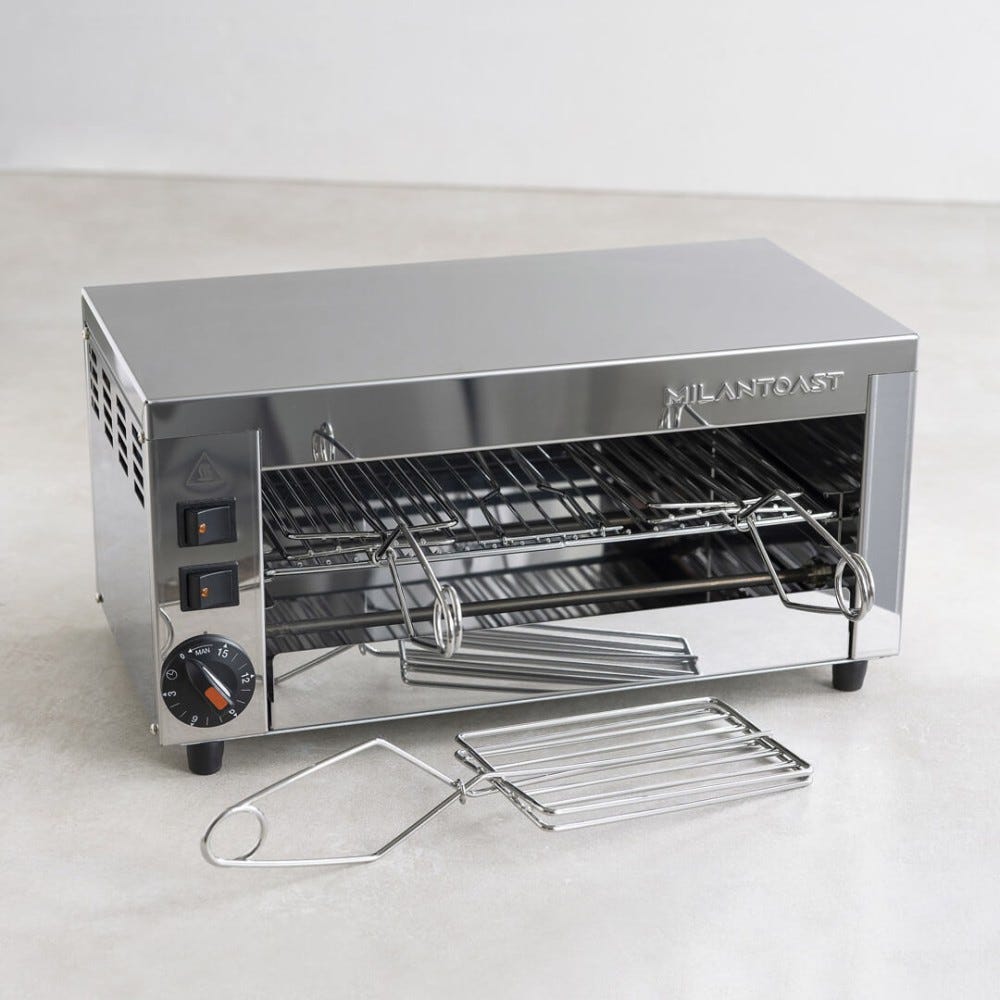 Milantoast 14001 Tostapane a 3 scomparti - inox
