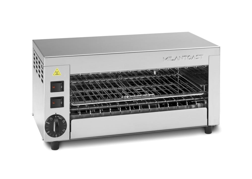 Milantoast 14006 Tostapane a 3 scomparti - inox