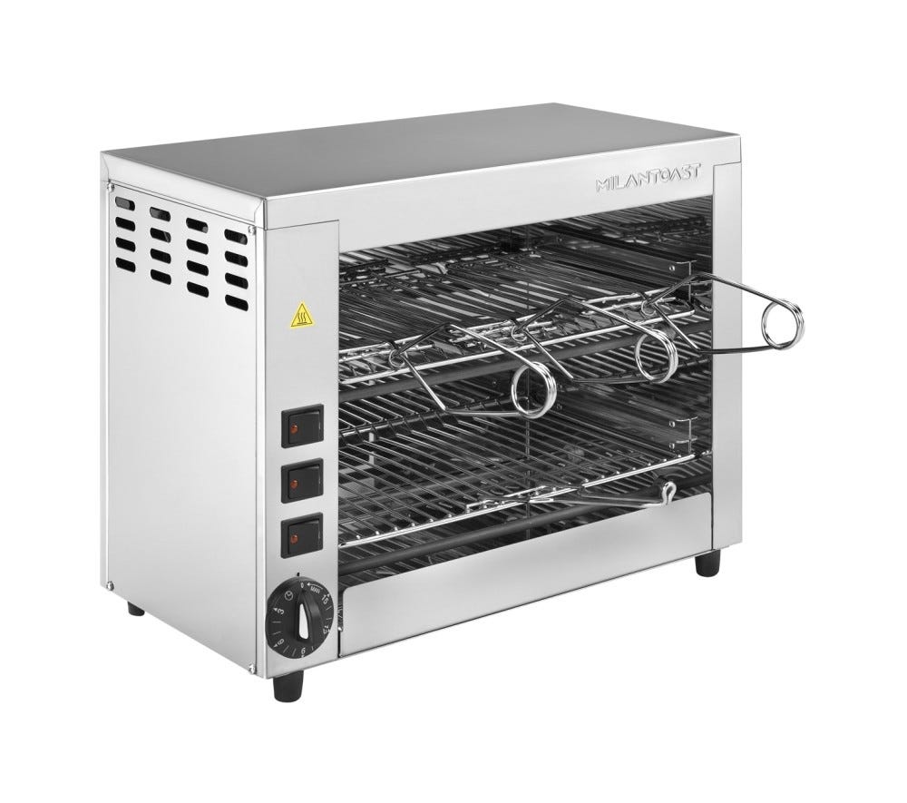 Milantoast 14051 Tostapane a 6 scomparti - inox