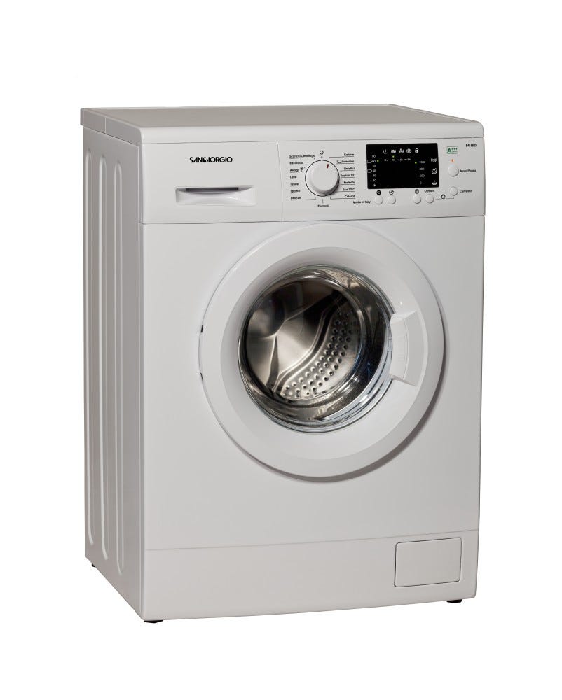 SanGiorgio F614BL Lavatrice slim cm. 60 - profondità cm. 45 - capacità 6 kg - bianco