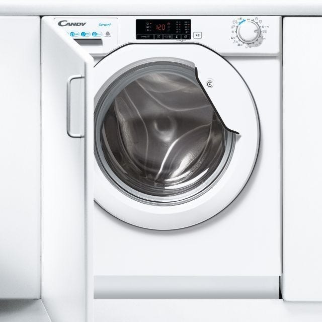 Candy CBD485D1E1S Lavasciuga da incasso cm. 60 - lavaggio 8 kg - asciugatura 5 kg - bianco