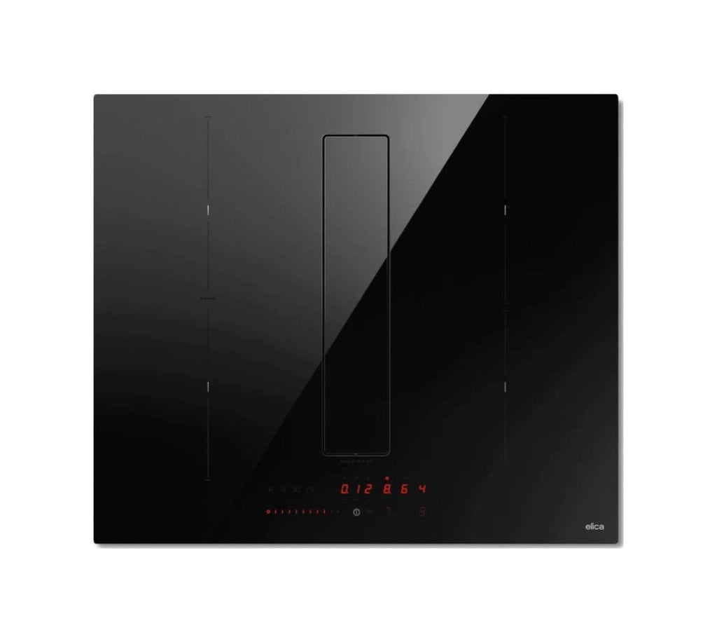 Elica NIKOLATESLA FIT BL/A/60 Piano cottura induzione cm. 60, cappa integrata, vetro nero