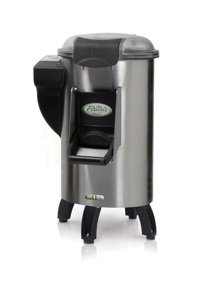 Fama FP102P Preparazione Dinamica Pelapatate 18 KG con Piedi, 230V Monofase, Struttura in acciaio inox AISI 304