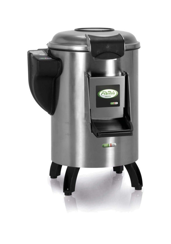 Fama FP116P Preparazione Dinamica Pelapatate 30 kg con piedi - trifase - con cassetto e filtro incluso