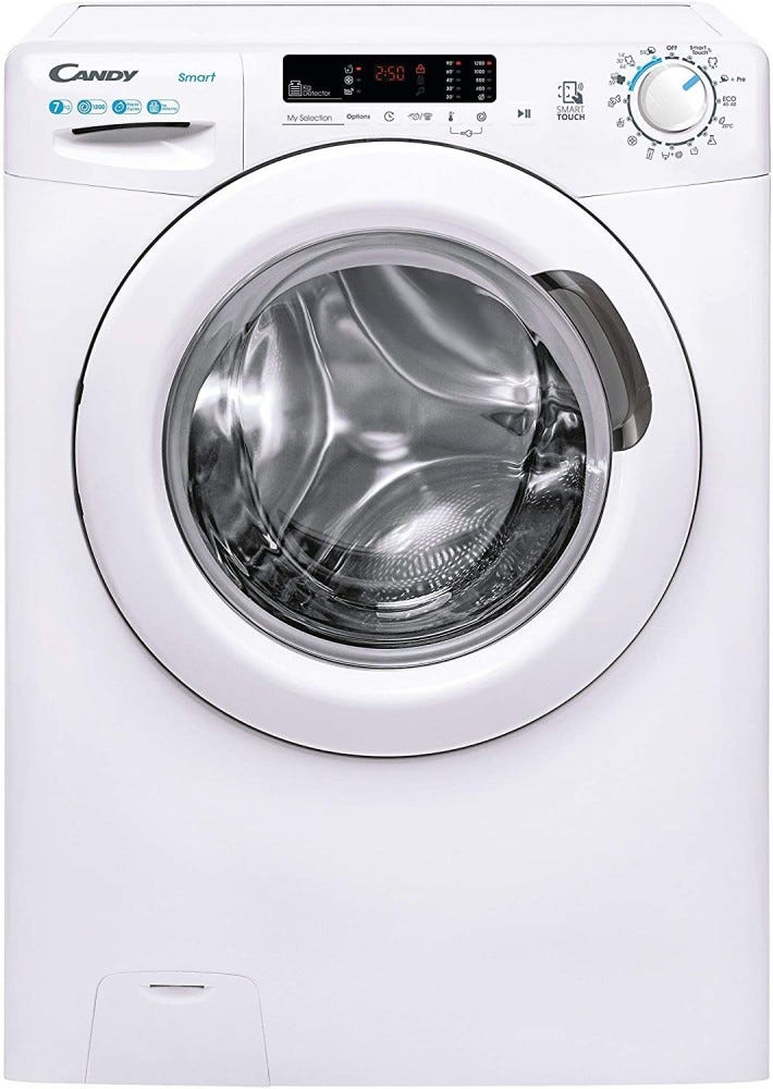 Candy CS41272DE/1S Lavatrice slim cm. 60 - profondità cm. 40 - capacità 7 kg - bianco
