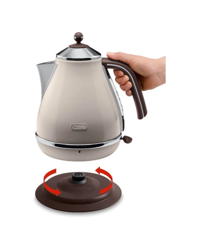 De Longhi KBOV2001 BG Icona Vintage Bollitore elettrico da 1,7 l - beige