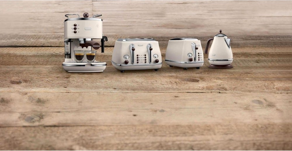 De Longhi KBOV2001 BG Icona Vintage Bollitore elettrico da 1,7 l - beige