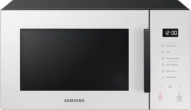 Samsung MG23T5018GE Glass Design Forno a microonde cm 49 - porcellana