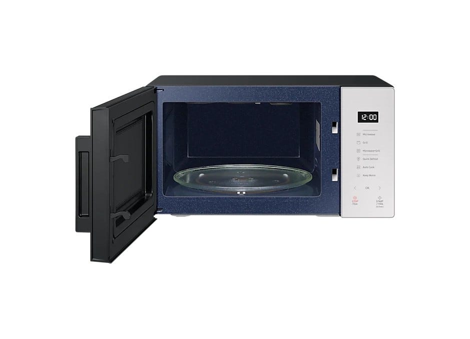 Samsung MG23T5018GE Glass Design Forno a microonde cm 49 - porcellana