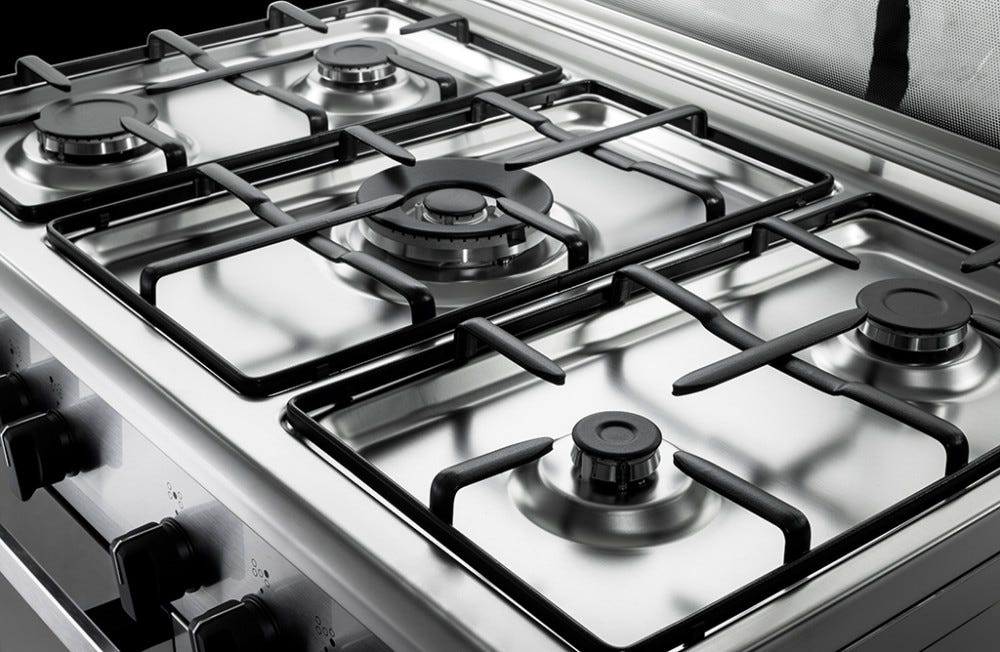 De Longhi DLI59DD Design Piano a cottura a gas cm. 86 - inox