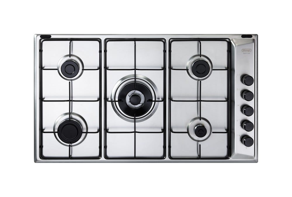 De Longhi FLA59DD Family Piano a cottura a gas cm. 86 - inox