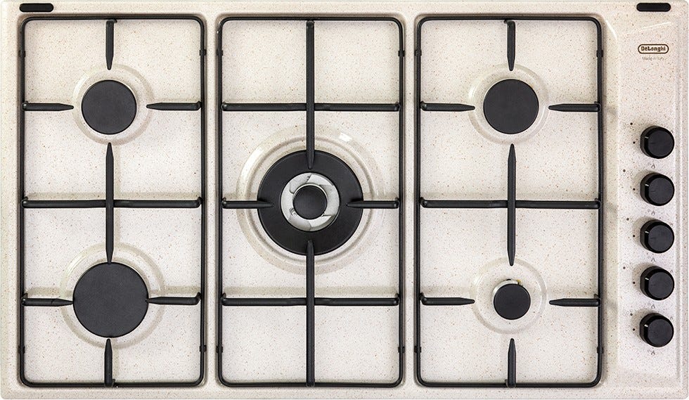 De Longhi FLS59DD Family Piano a cottura a gas cm. 86 - avena