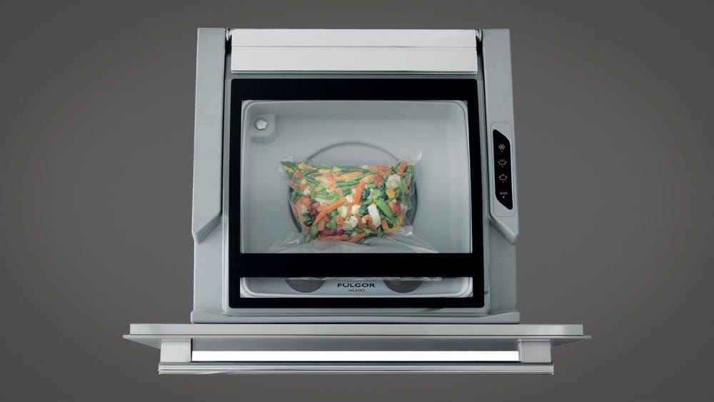 Fulgor FVSD 2900 TC Cassetto per sottovuoto da incasso cm. 55 h. 29 - inox antimpronta