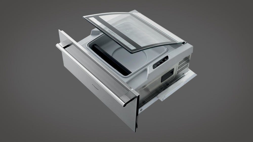 Fulgor FVSD 2900 TC Cassetto per sottovuoto da incasso cm. 55 h. 29 - inox antimpronta