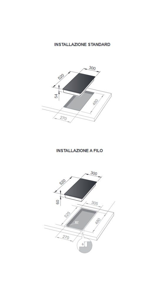 De Longhi PIN32 Design Piano cottura a induzione cm 30 - vetroceramica nero