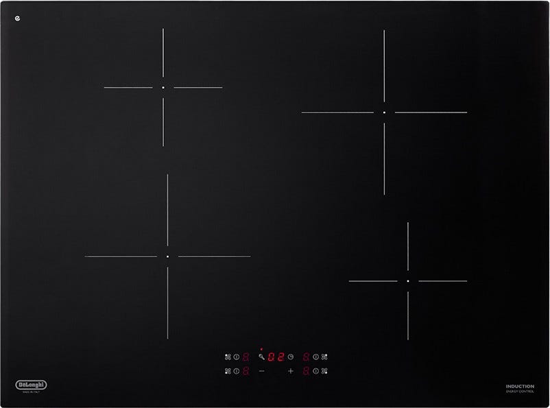 De Longhi PIN72 Design Piano cottura a induzione cm 70 - vetroceramica nero