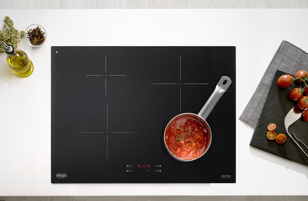 De Longhi PIN72 Design Piano cottura a induzione cm 70 - vetroceramica nero
