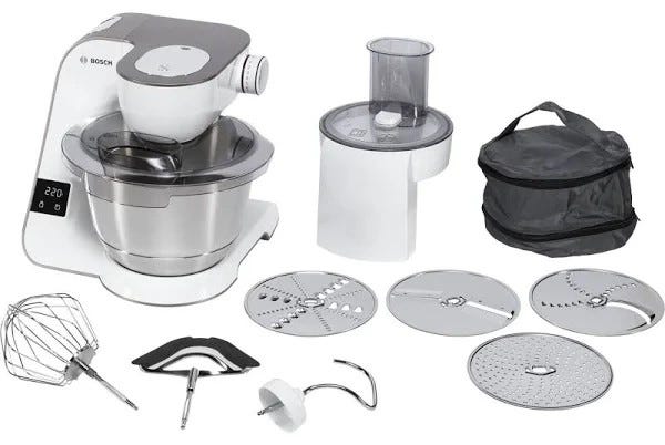 Bosch MUM5XW10 MUM5 Robot da cucina multifunzione - 3,9 lt - beige / bianco