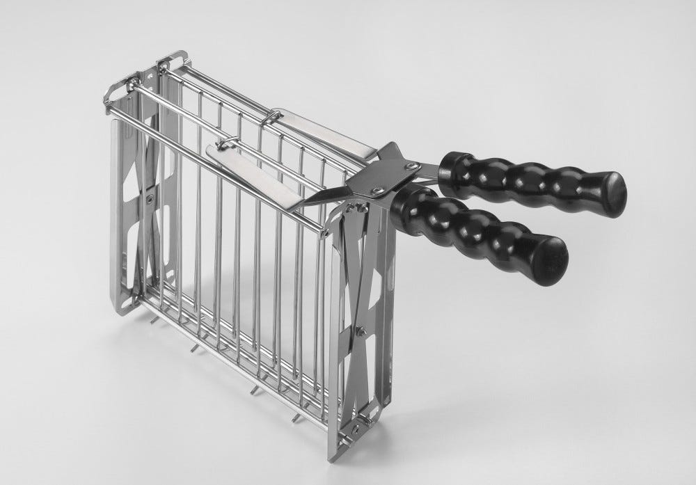 Milantoast 007000 Classico Tostapane a 2 scomparti - inox