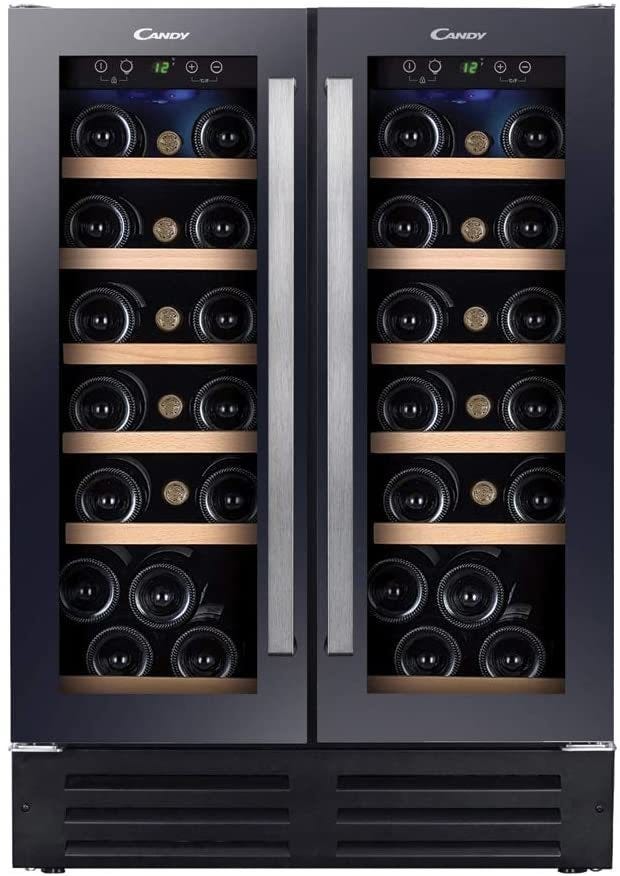 Candy CCVB60D1 Cantina vini a libera installazione cm. 60 - 38 bottiglie - nero