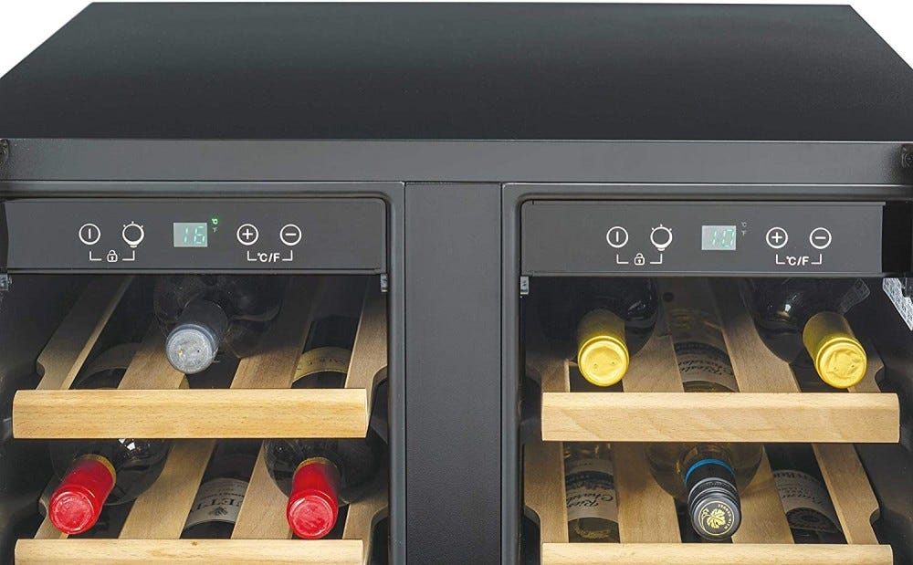Candy CCVB60D1 Cantina vini a libera installazione cm. 60 - 38 bottiglie - nero