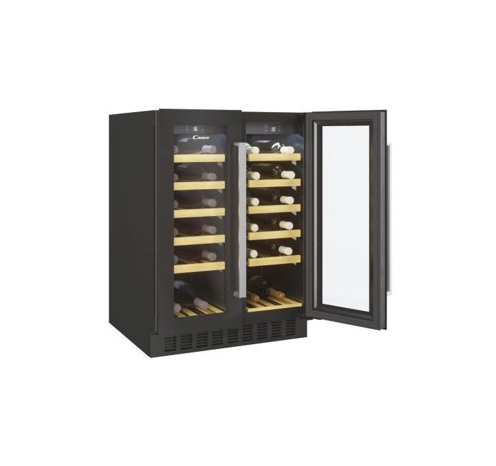 Candy CCVB60D1 Cantina vini a libera installazione cm. 60 - 38 bottiglie - nero