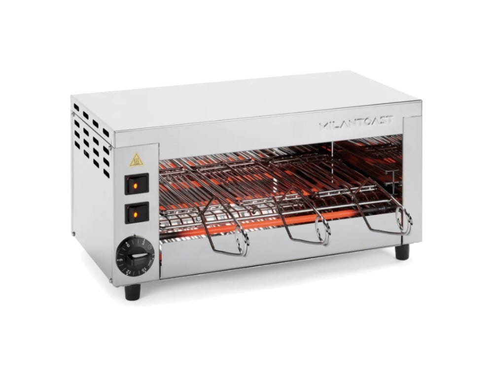 Milantoast 014001 Tostiera 3 posti - inox