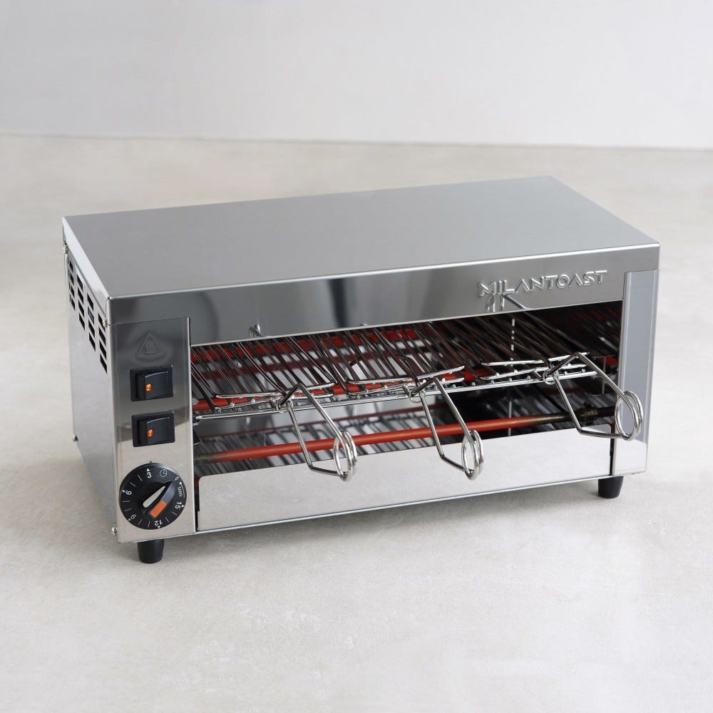 Milantoast 014001 Tostiera 3 posti - inox