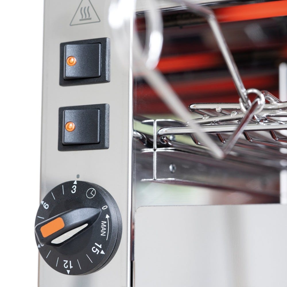 Milantoast 014001 Tostiera 3 posti - inox