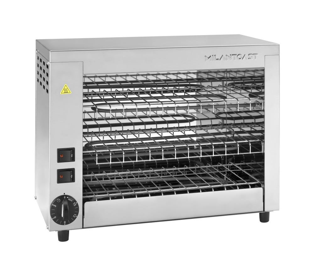 Milantoast 014071 Tostiera 9 posti - inox