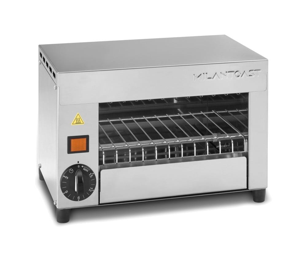 Milantoast 014701 Tostiera 2 posti - inox