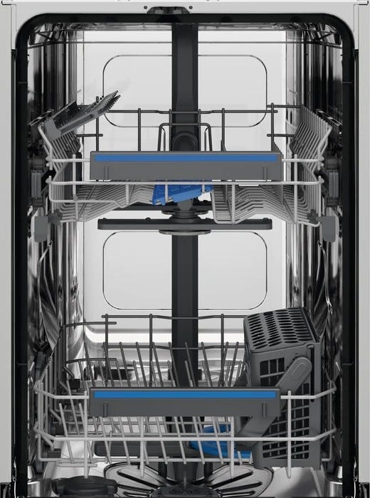 Electrolux KEQC2200L Lavastoviglie integrata totale cm. 45 - 9 coperti - cerniere sliding