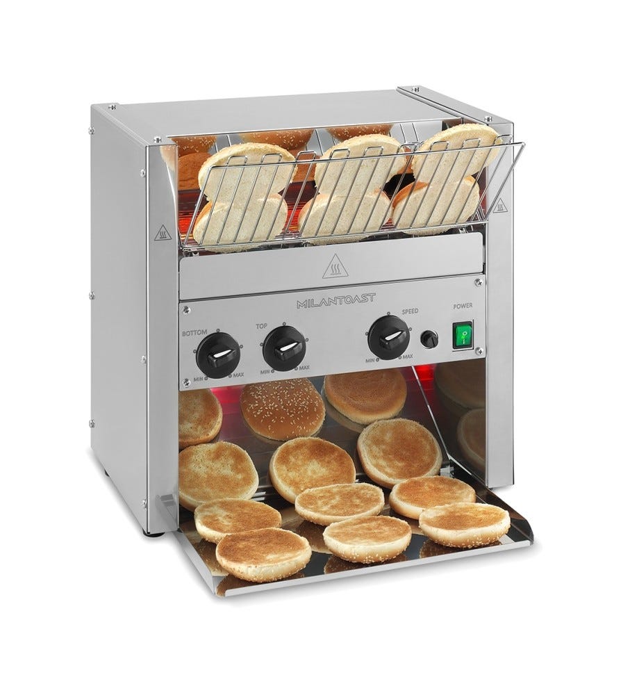 Milantoast 018033 Tostapane rotativo ultrarapido - 3 fette