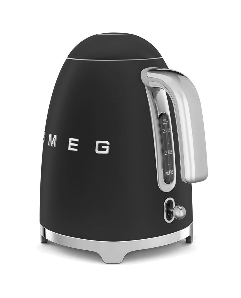 Smeg Selection KLF03BLMEU 50's Style Bollitore elettrico 1,7 lt. - nero opaco