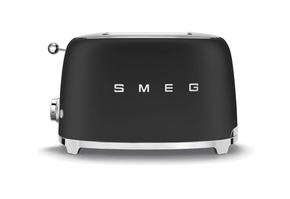 Smeg Selection TSF01BLMEU 50's Style Tostapane 2 fette - nero opaco